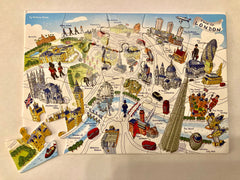 Jigsaw Puzzle Postcard - London Skyline - Full Colour (Portrait)